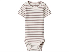 Name It body deauville mauve med striber